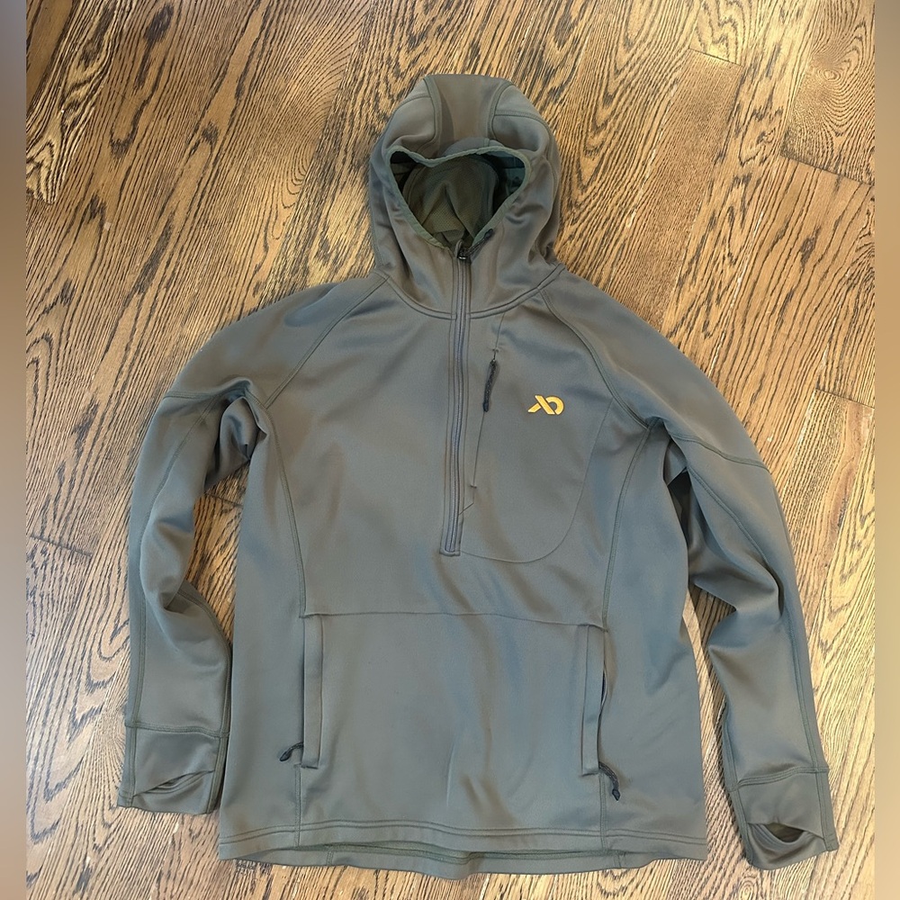 First Lite Green Hoodie with Gold Logo